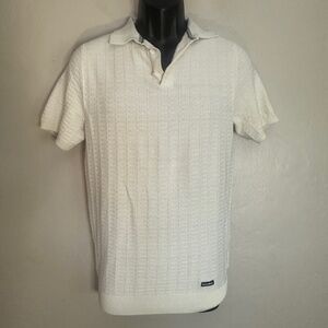 Threadbare Textured Polo Small Gently worn 65% cotton/25% polyester/10% polyamid